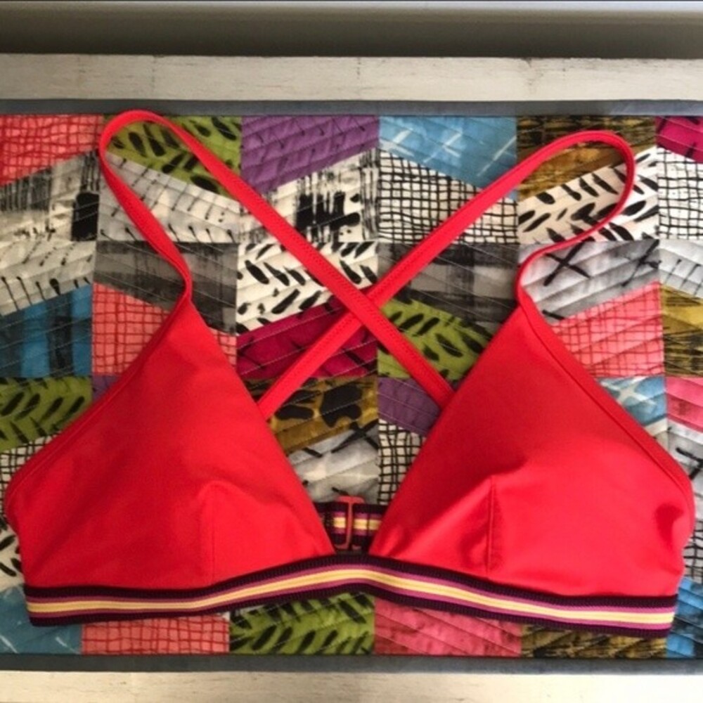 Aerie Red Bikini Top sz XL